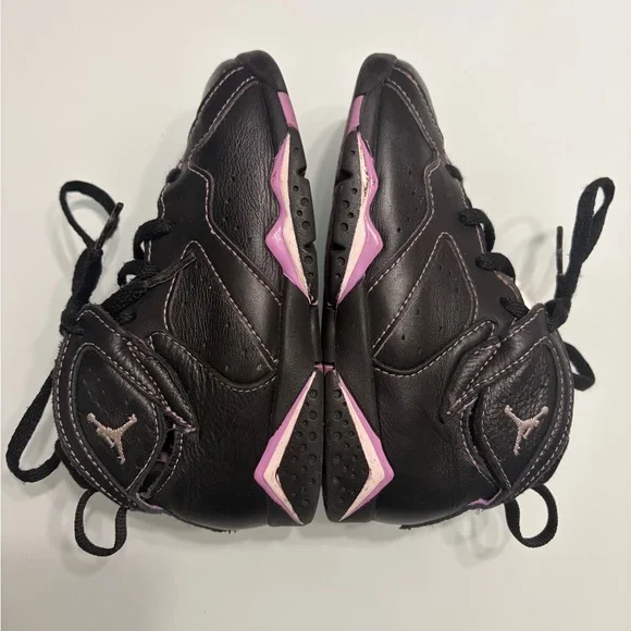 Kids Black and Purple High-Top Sneakers - Picture 5 of 12